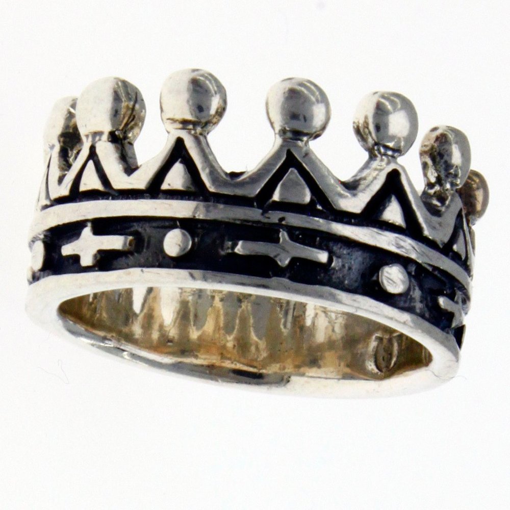 Royal Crown Band Ring New Real Solid 925 silver